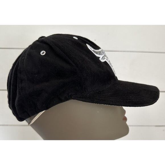Mitchell & Ness Chicago Bulls NBA Black Silver SnapBack Adjustable Cap Hat RARE - Picture 3 of 7